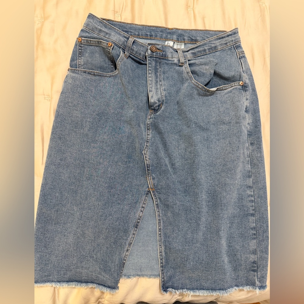 Blue Denim Jean skirt midi